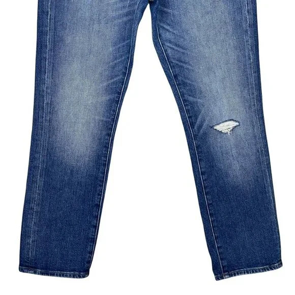 Madewell Straight Jeans 27 High Rise Crop Denim Casual Fall Wardrobe Staple Blue - Picture 3 of 7